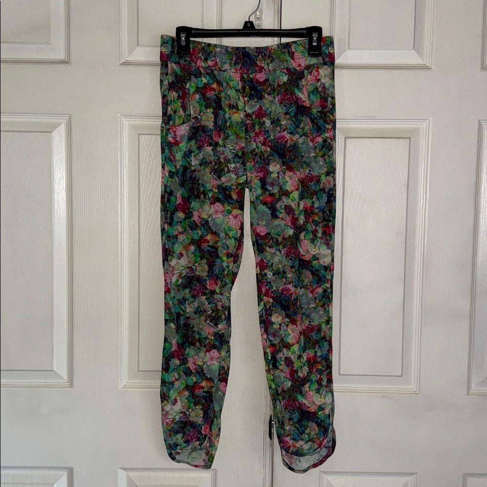 Anthropologie Sam & Lavi Botanical Print Pull On Ankle Pants - Picture 2 of 7